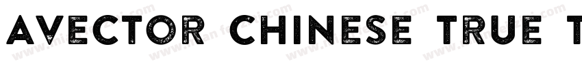Avector Chinese True TypeFonts (Hon字体转换